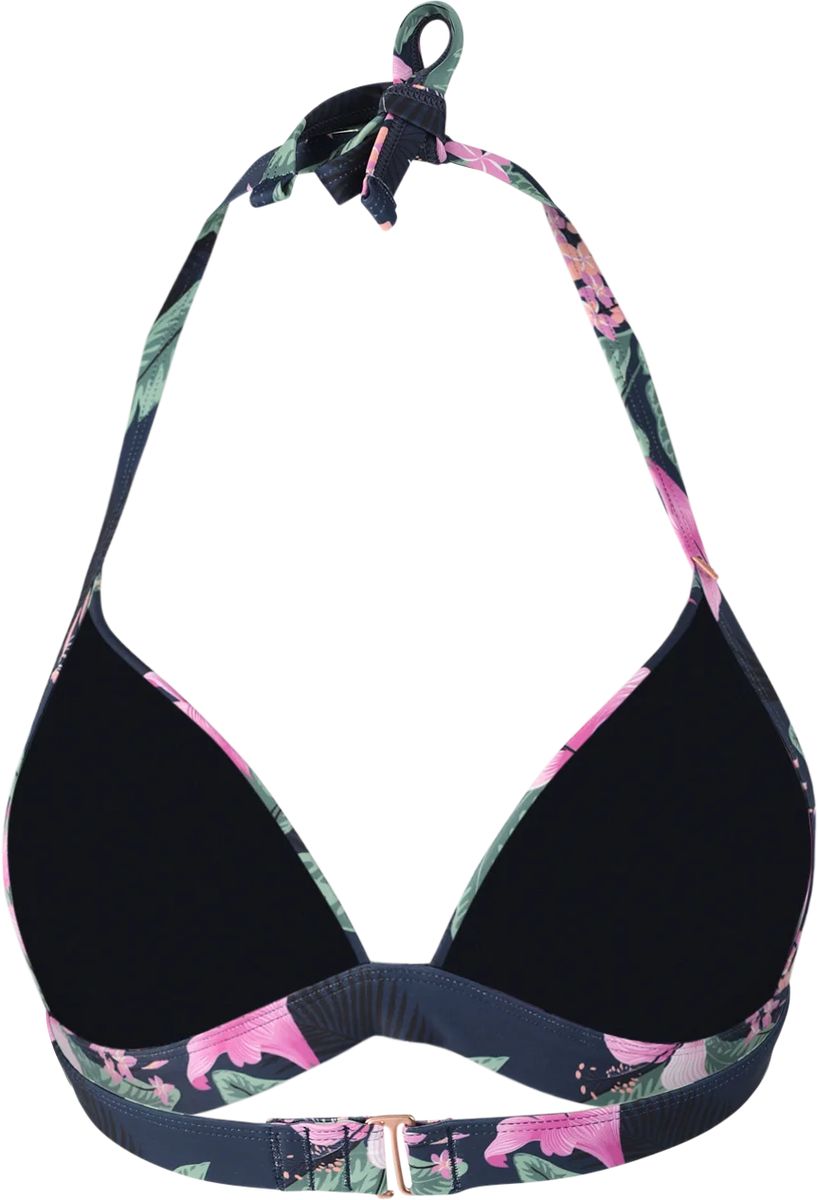 Triangel-Bikini-Oberteil mit Blumendruck