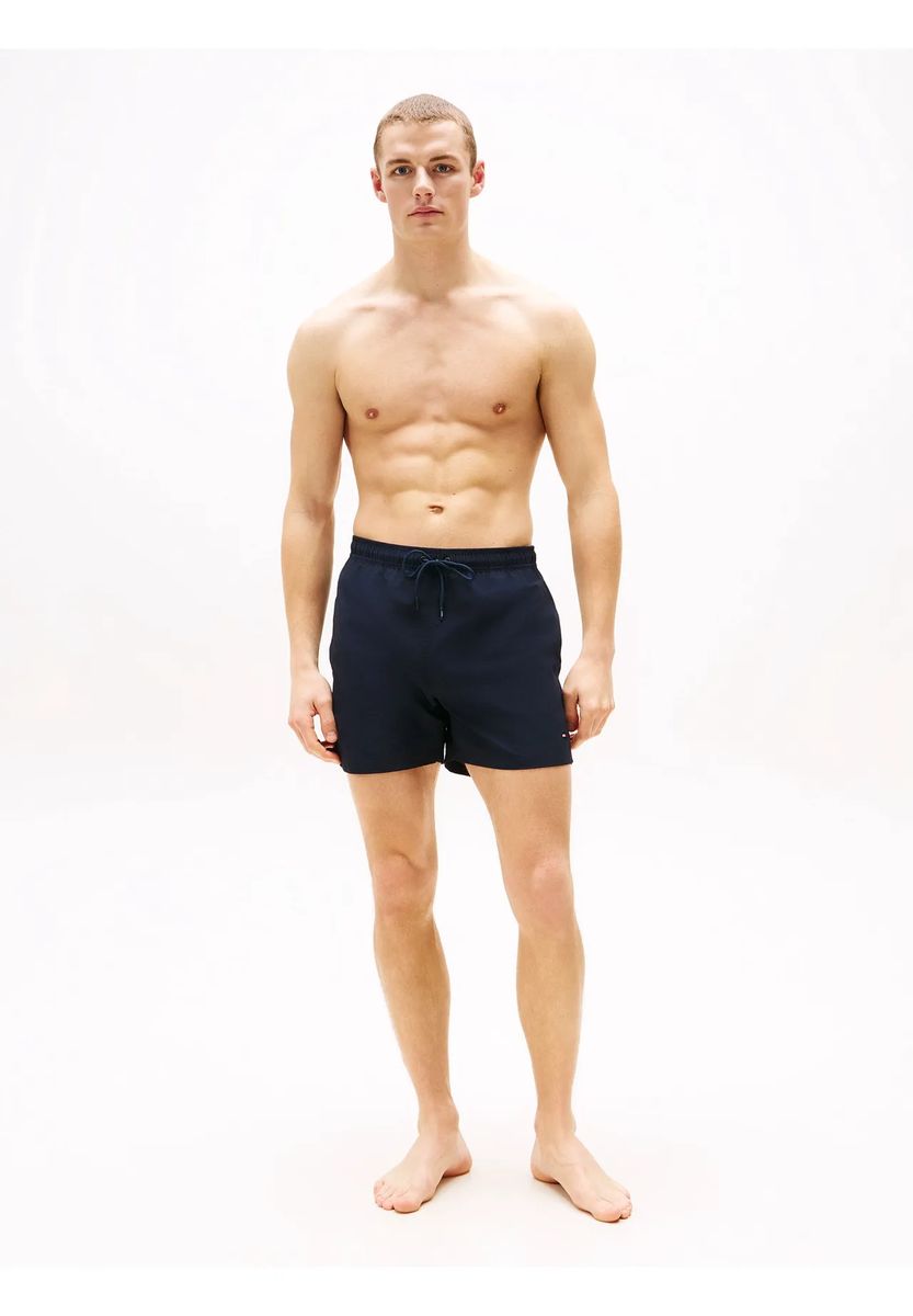 TOMMY HILFIGER Badeshorts, Kordelzug, Eingrifftaschen, für Herren, blau, M