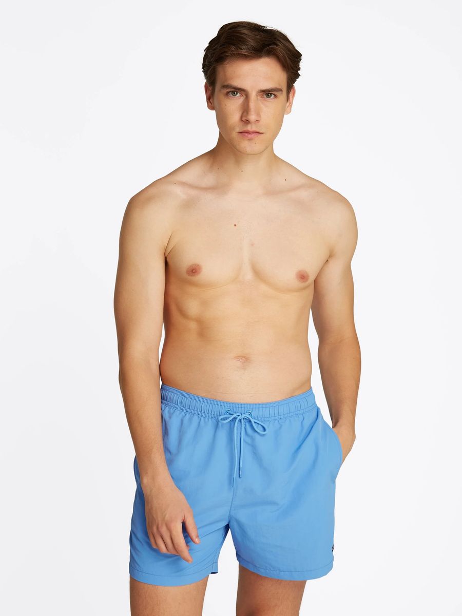 TOMMY HILFIGER Badeshorts, Kordelzug, Eingrifftaschen, für Herren, blau, M