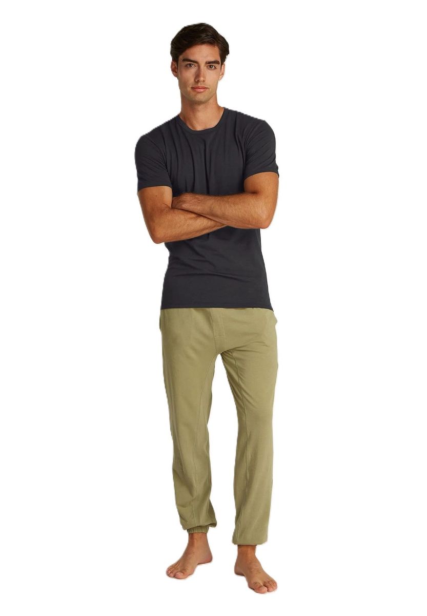 Klassisches Lounge-T-Shirt mit Rundhalsausschnitt