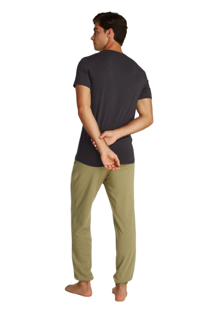 Klassisches Lounge-T-Shirt mit Rundhalsausschnitt