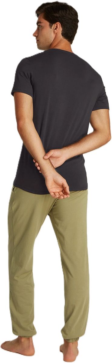 Klassisches Lounge-T-Shirt mit Rundhalsausschnitt