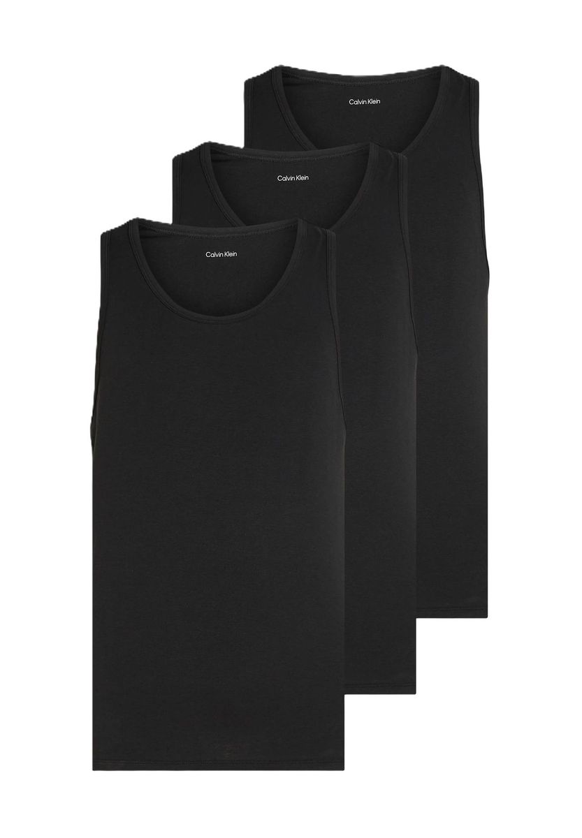 Schwarzes Baumwoll-Tanktop-Pack für Herren
