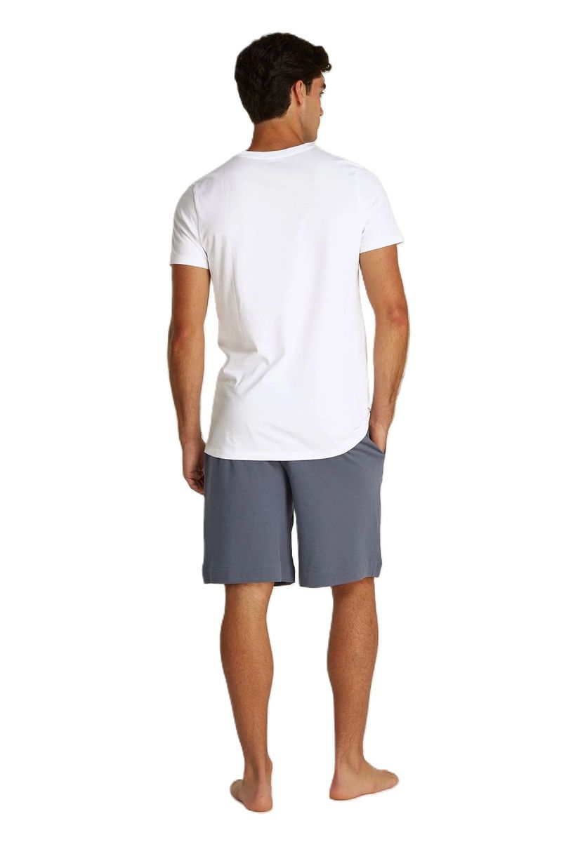 Locker geschnittenes Baumwoll-T-Shirt mit Rundhalsausschnitt