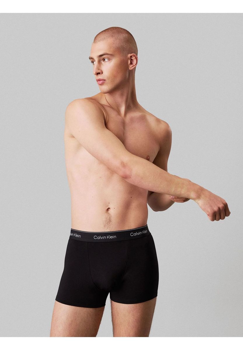 Herren-Boxershorts, 3er-Pack, Schwarz