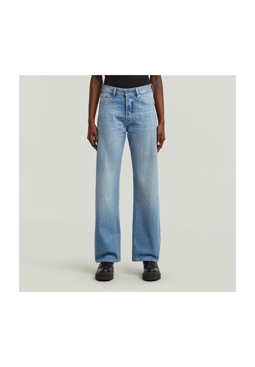 Damen Jeans mit weitem Bein und lockerer Passform