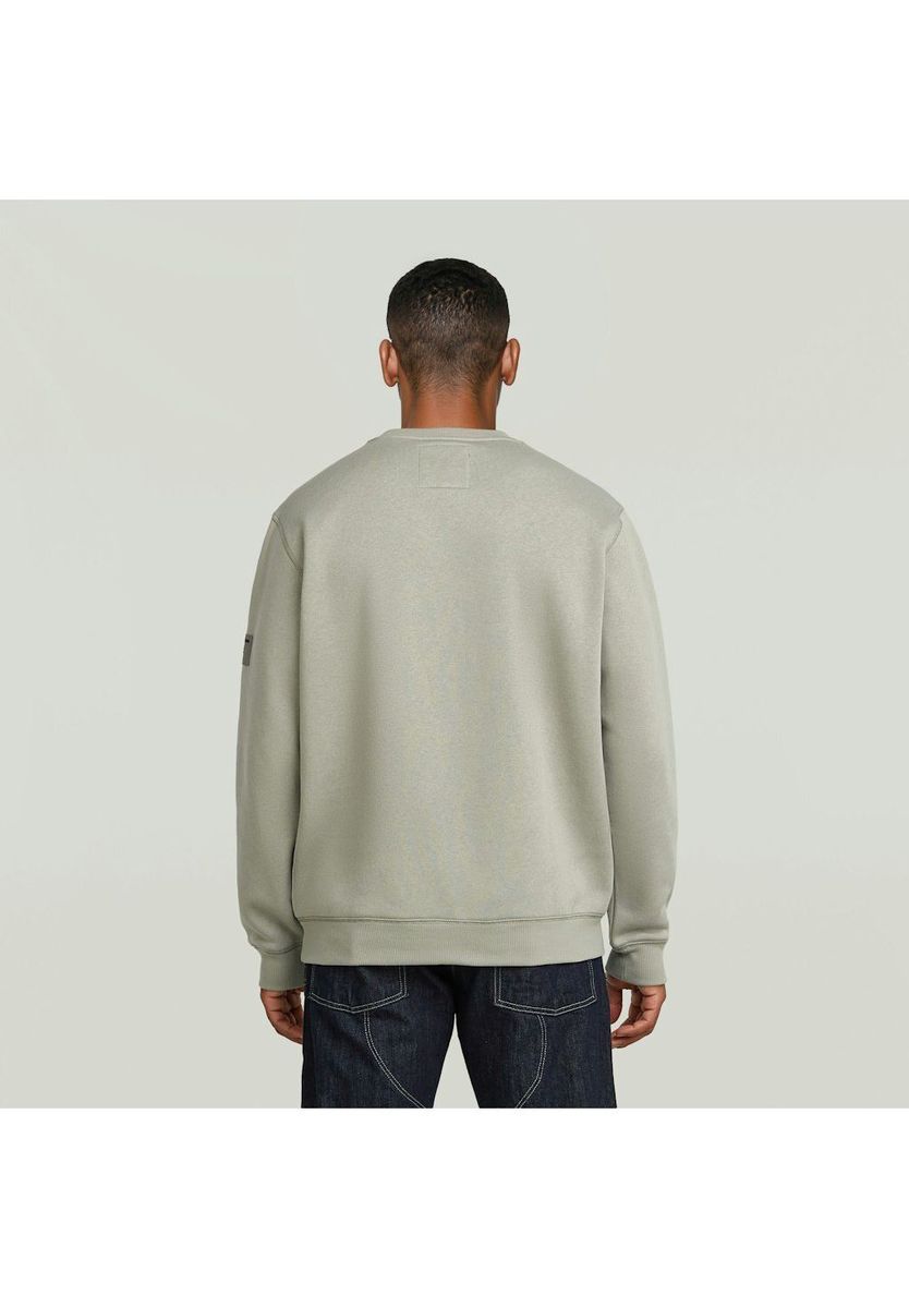 Baumwollmischung Sweatshirt mit Rundhalsausschnitt