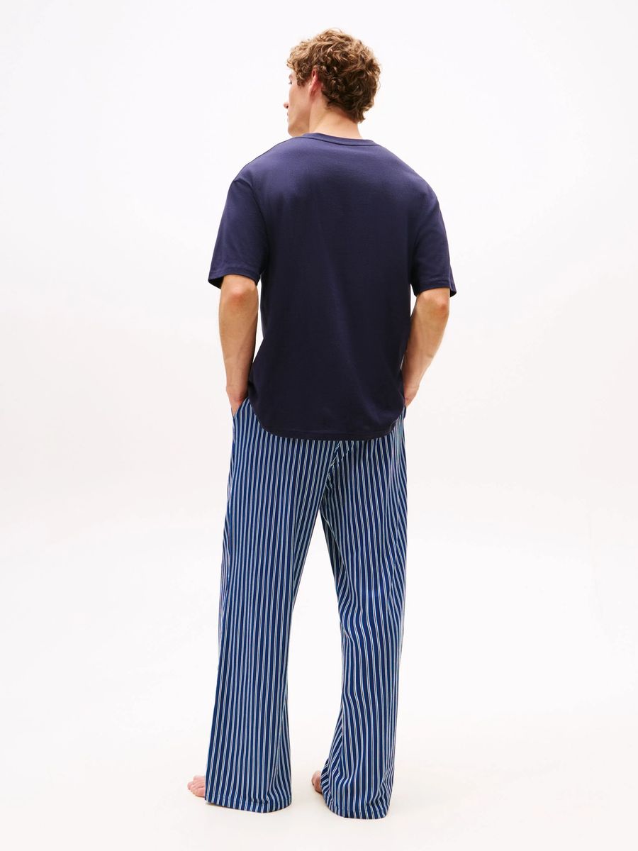 Baumwoll-Loungewear-Shirt mit Logo-Print