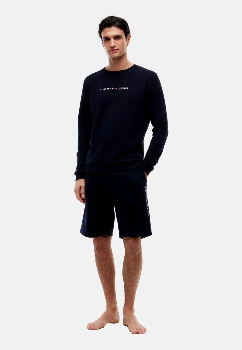 Klassisches Marineblaues Logo-Sweatshirt