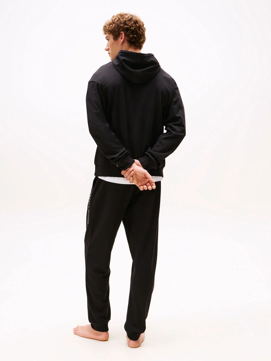 Baumwoll-Hoodie mit Logo-Print und Tunnelzug