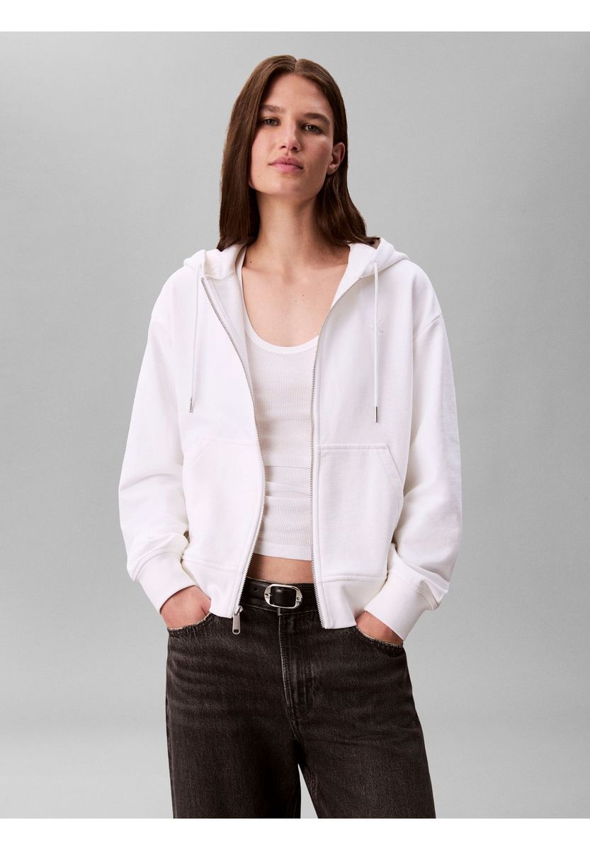 Kapuzenjacke mit Reißverschluss in lockerer Passform