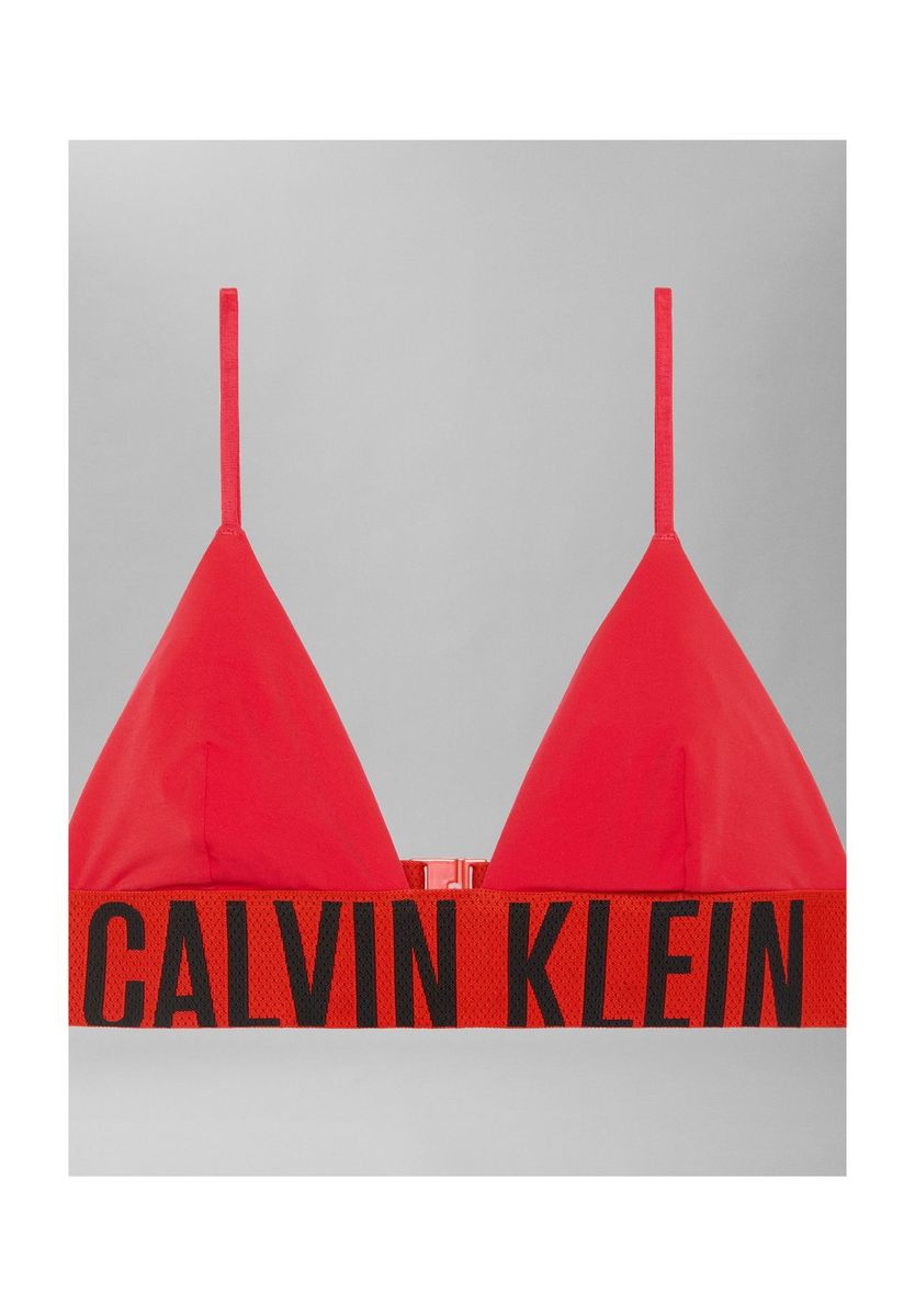 Triangel-Bralette mit Logo-Band