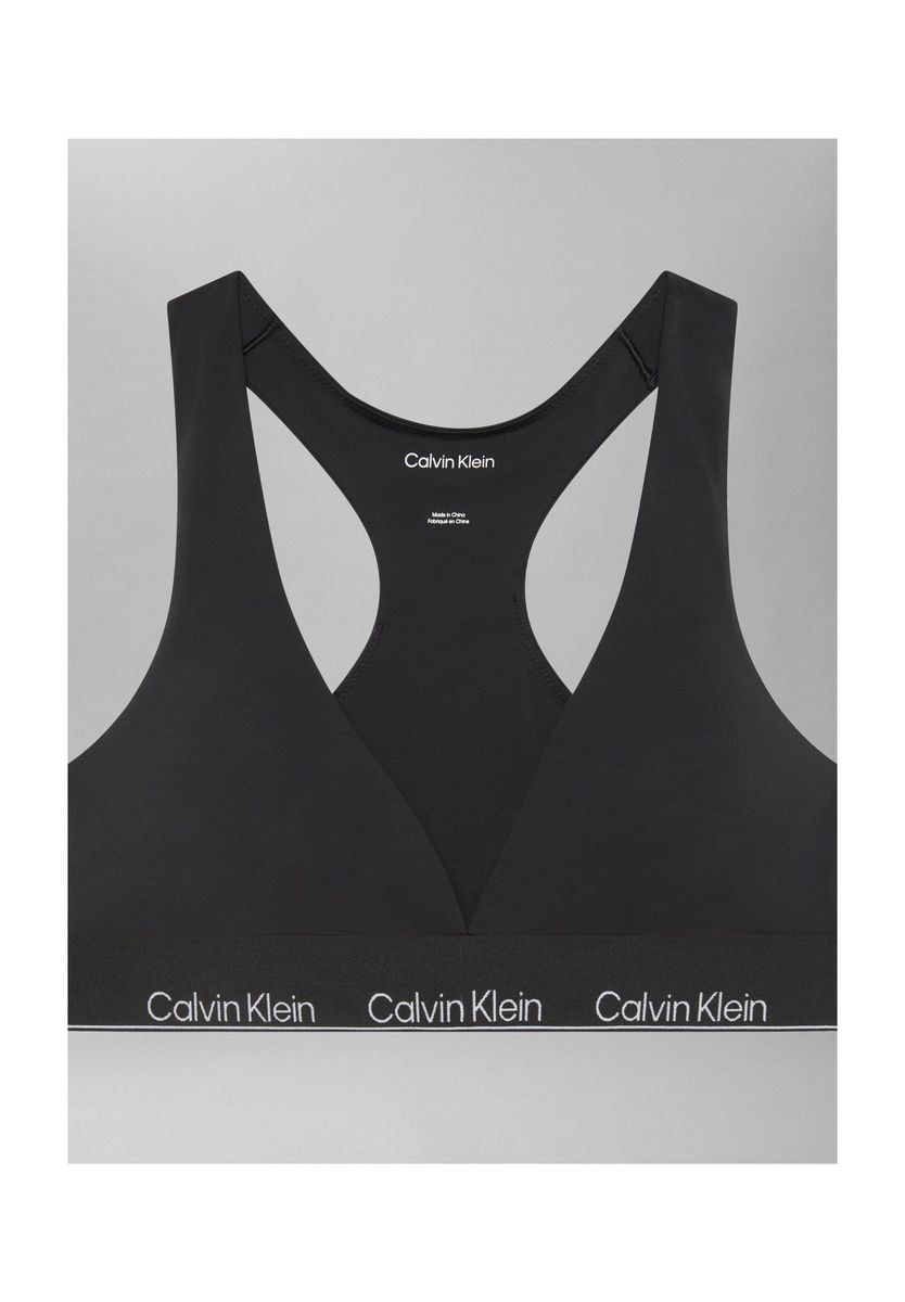 Racerback-Triangel-Bralette mit Logoband