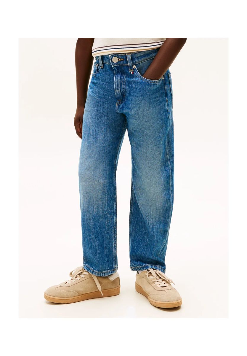 TOMMY HILFIGER Jeanshose, 5-Pocket, für Kinder, blau, 176
