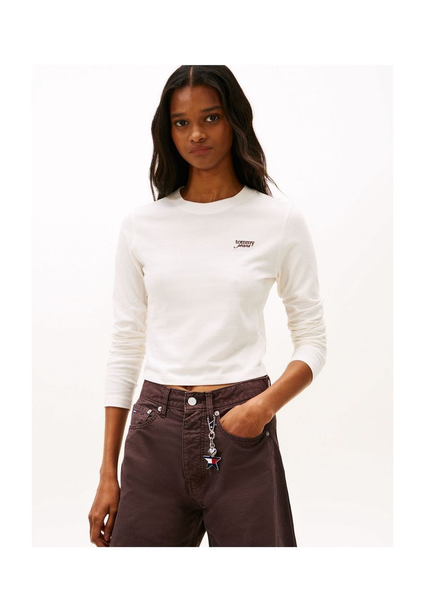 Klassisches Langarm Baumwollshirt