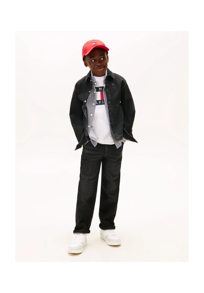 TOMMY HILFIGER Jeanshose, Eingrifftaschen, für Kinder, blau, 176
