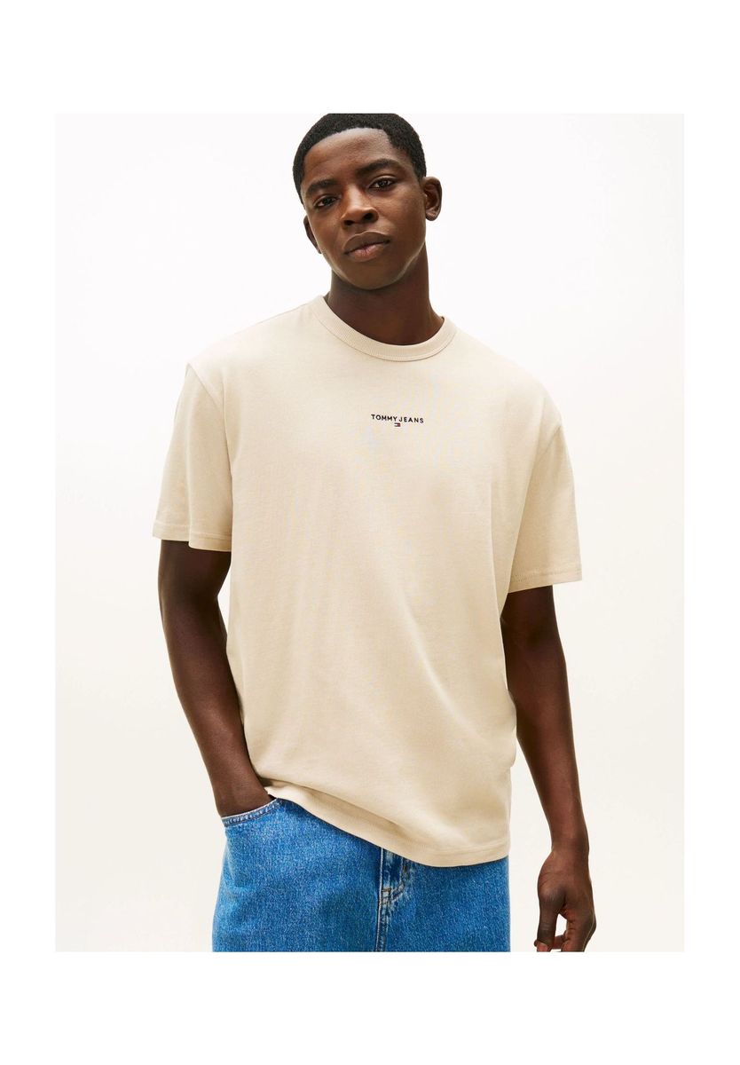 TOMMY Jeans TJM RLX LINEAR LOGO, ABY GULF SAND, XL, rot, XXL