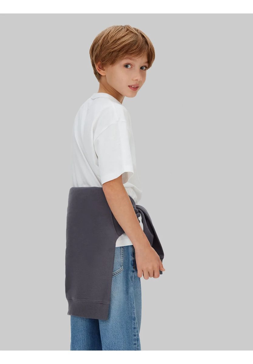 Calvin Klein T-Shirt, Baumwolle, für Kinder, weiß, 176