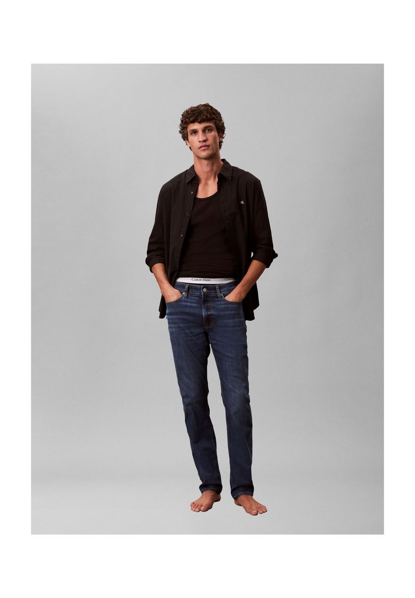 Calvin Klein Jeans Jeanshose, Slim-Fit, für Herren, blau, 33/30