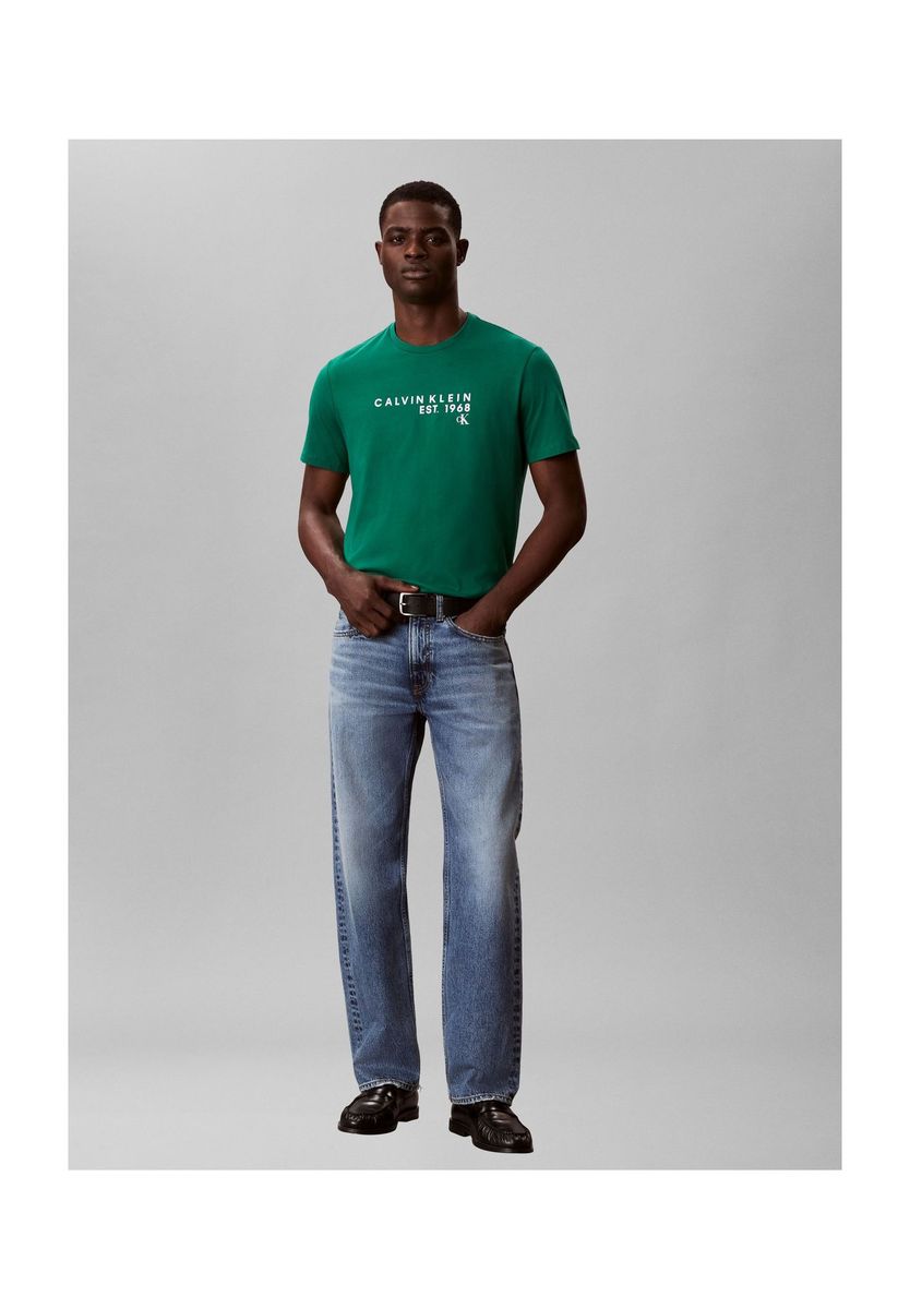 Baumwoll T-Shirt mit Grafikprint und Rundhalsausschnitt