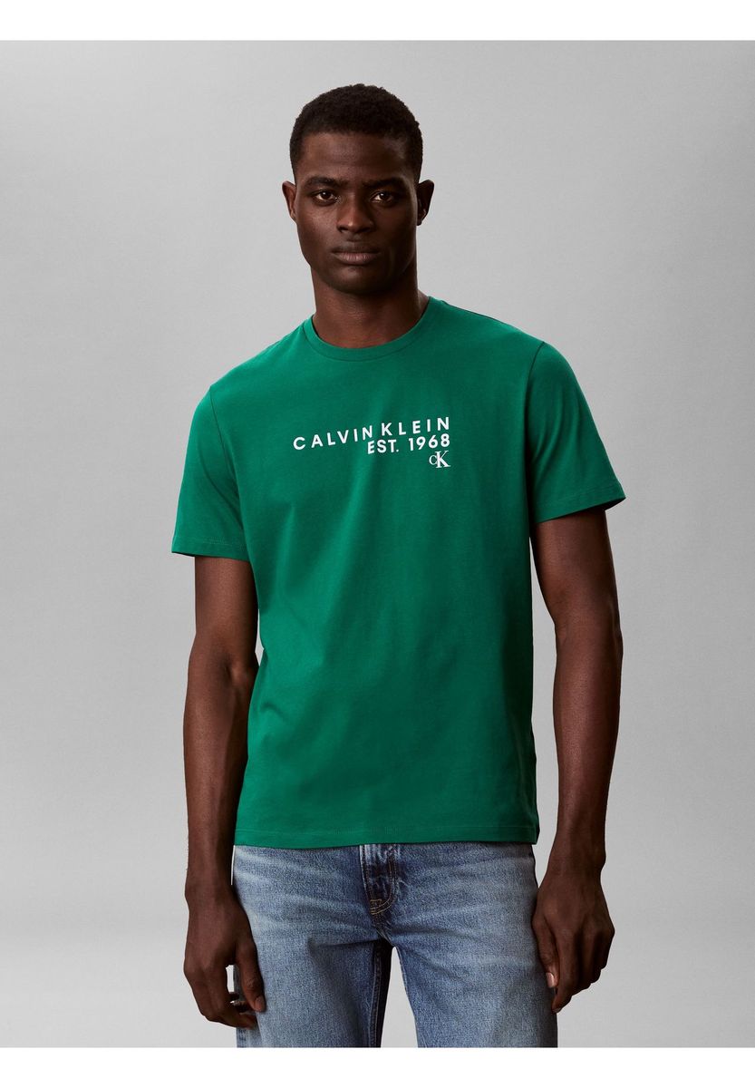 Baumwoll T-Shirt mit Grafikprint und Rundhalsausschnitt