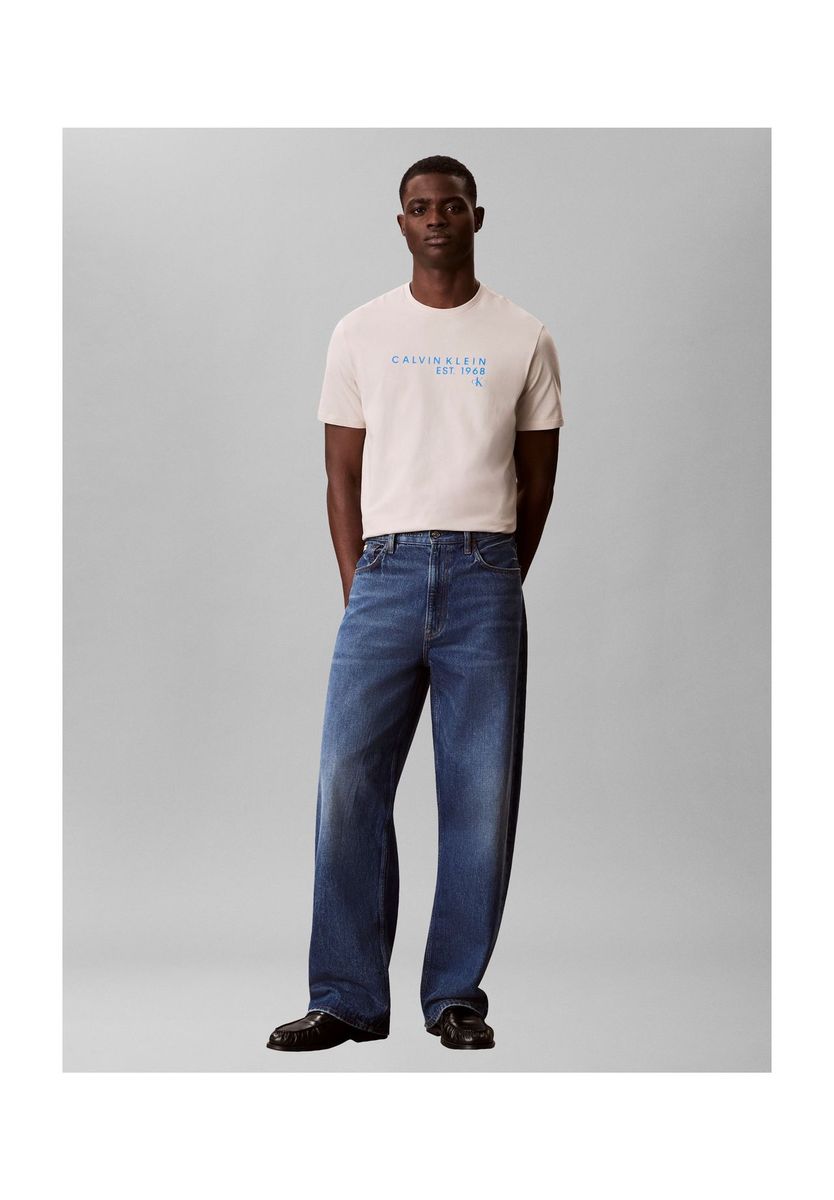 Klassisches Baumwoll-T-Shirt mit Rundhalsausschnitt