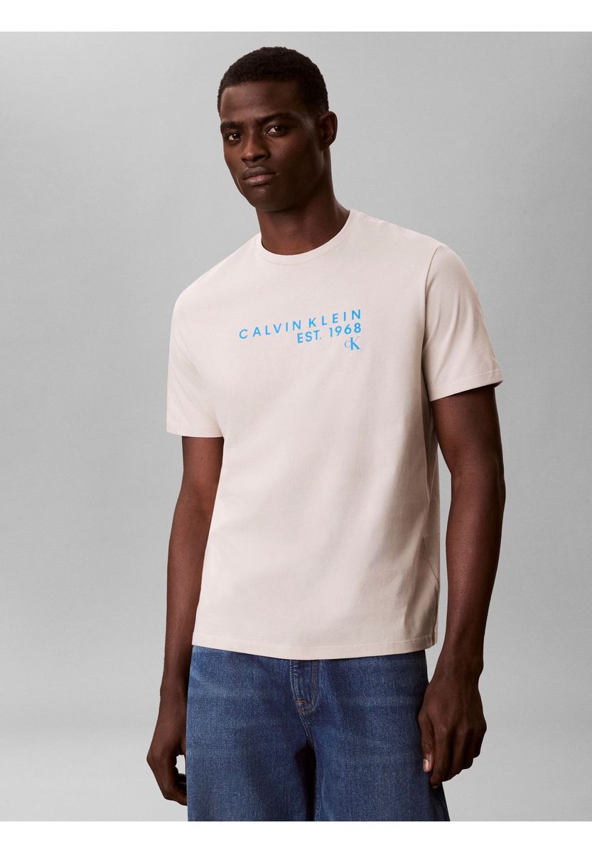 Klassisches Baumwoll-T-Shirt mit Rundhalsausschnitt