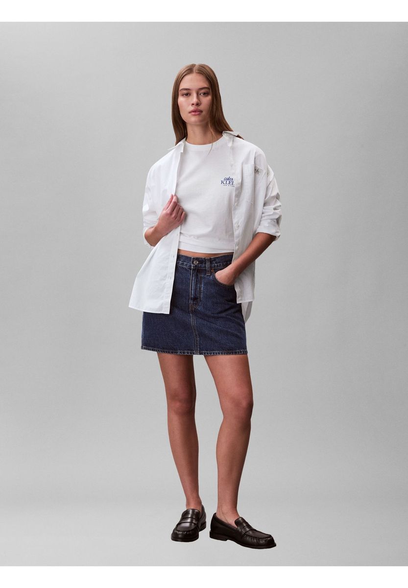 Klassisches Boxy Grafik-T-Shirt