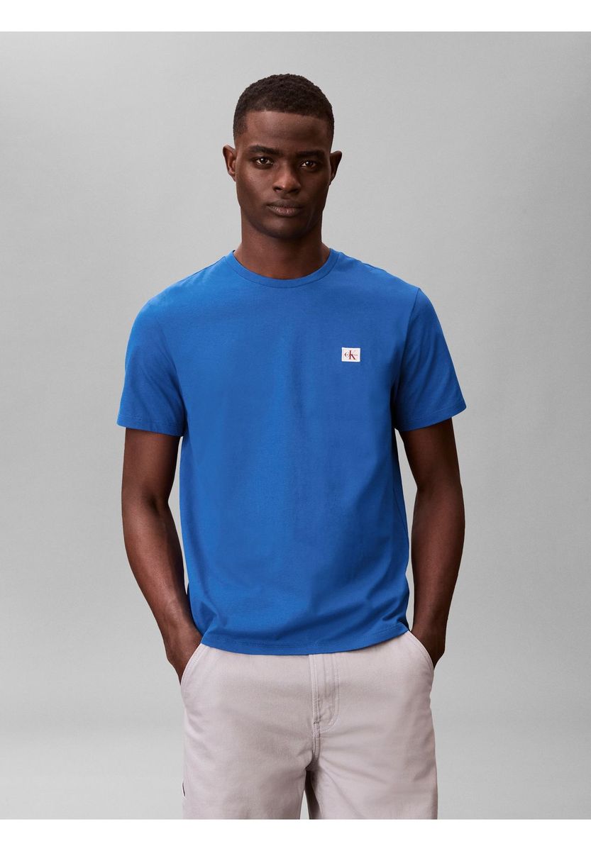 Klassisches Baumwoll-T-Shirt mit Rundhalsausschnitt