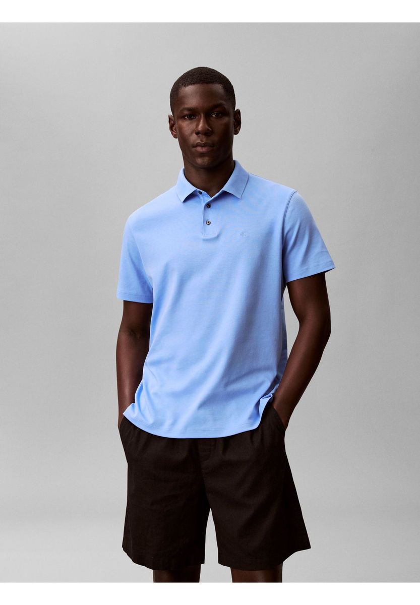 Klassisches Baumwoll-Piqué-Poloshirt