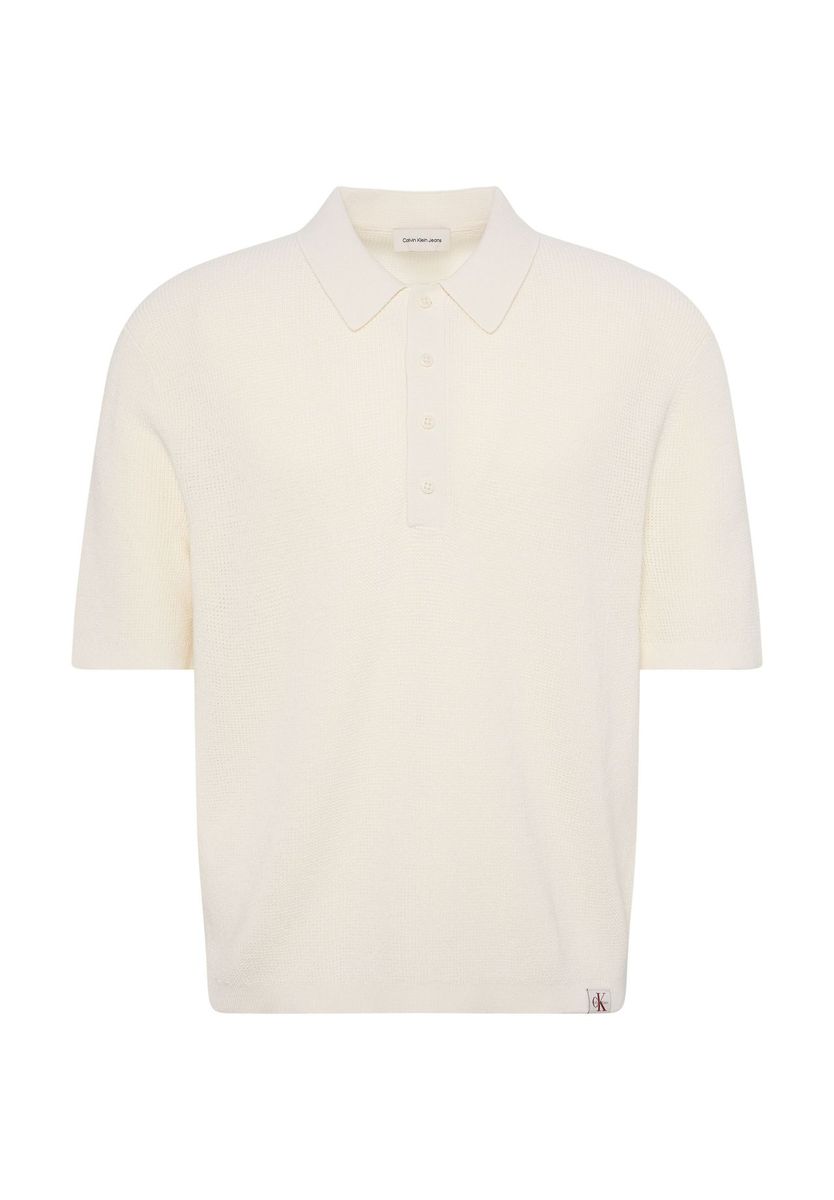 Gestricktes Poloshirt mit Relaxed Fit