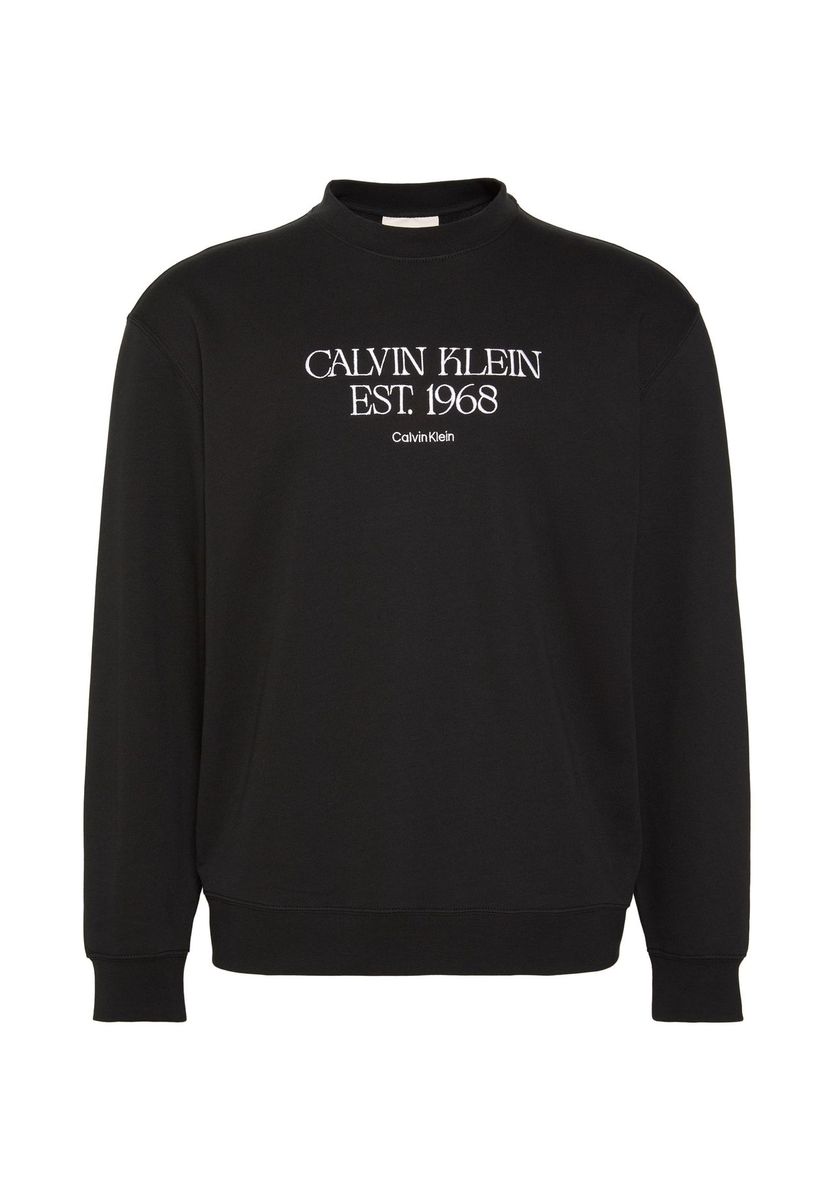 Klassisches Baumwoll-Sweatshirt mit Logo-Print