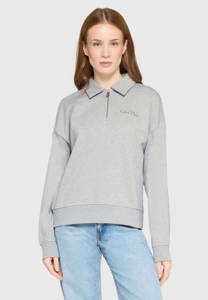 Damen Sweatshirt mit Reißverschlusskragen