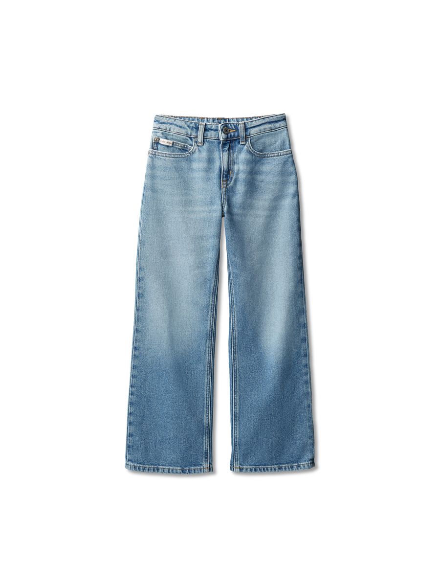 Calvin Klein Jeanshose, Used-Waschung, für Kinder, blau, 152