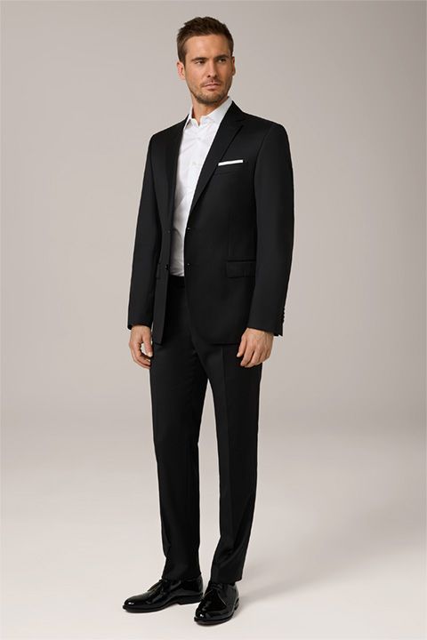 Windsor Sera Schwarzes Uni Wollsakko Slim Fit