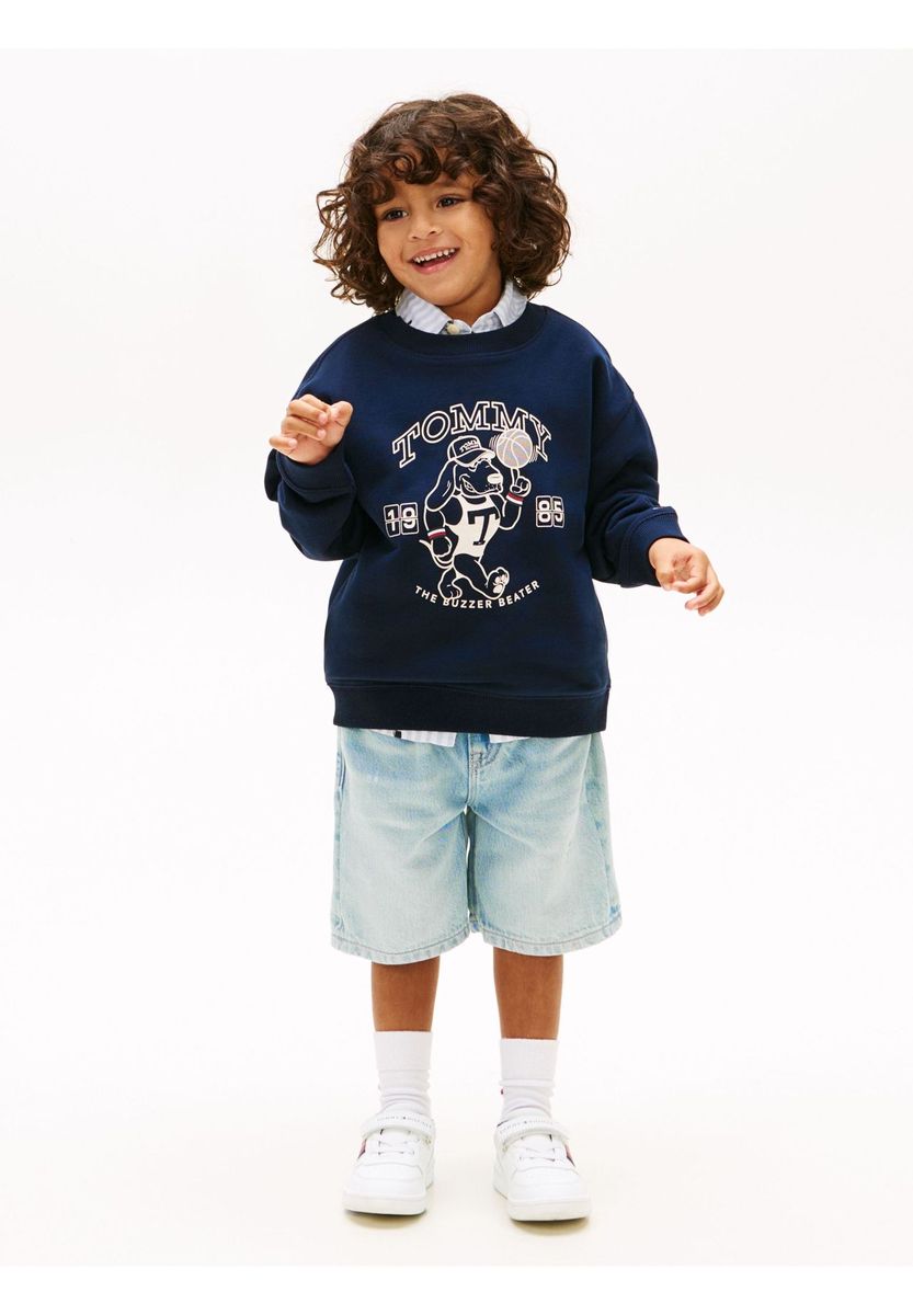 Kinder Pullover Sweatshirt mit Grafikprint