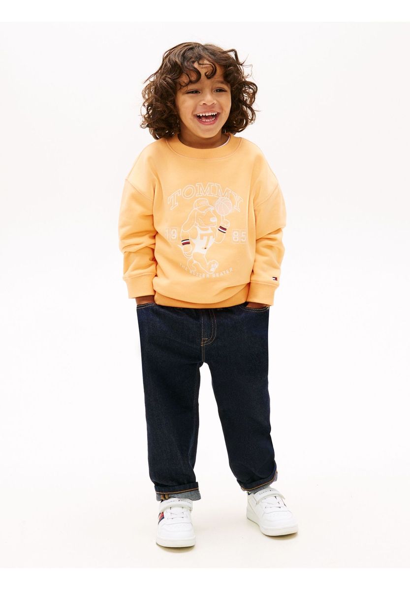 Sweatshirt mit Grafikprint und Rundhalsausschnitt