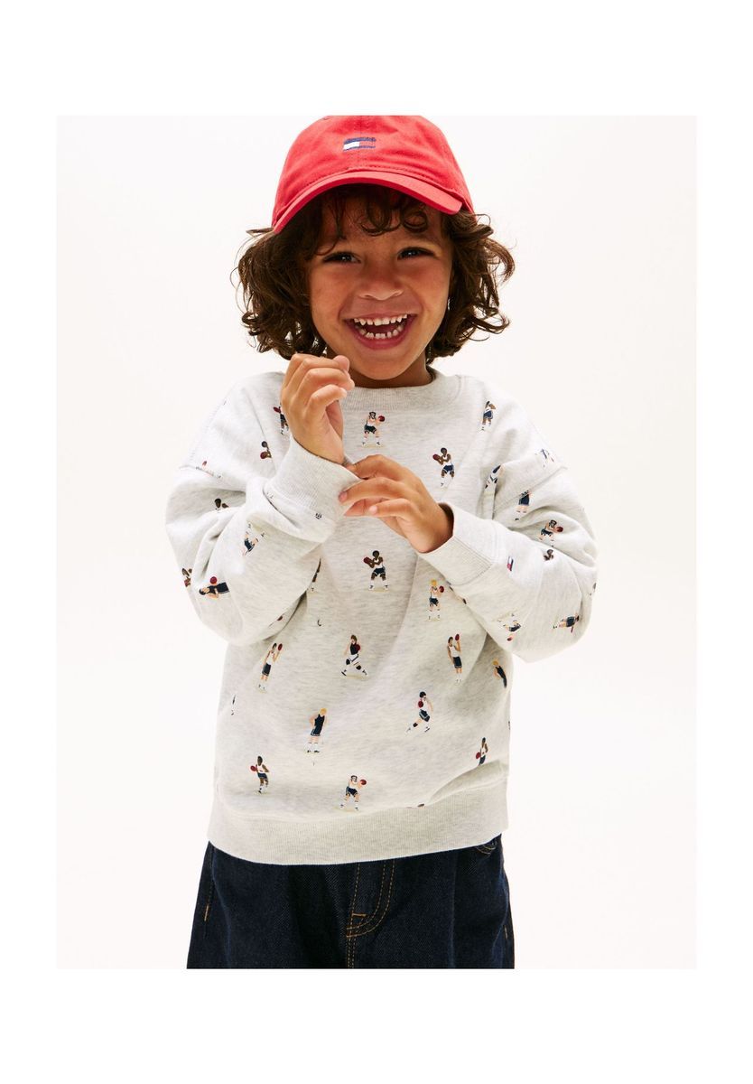 Sweatshirt mit Basketballmuster