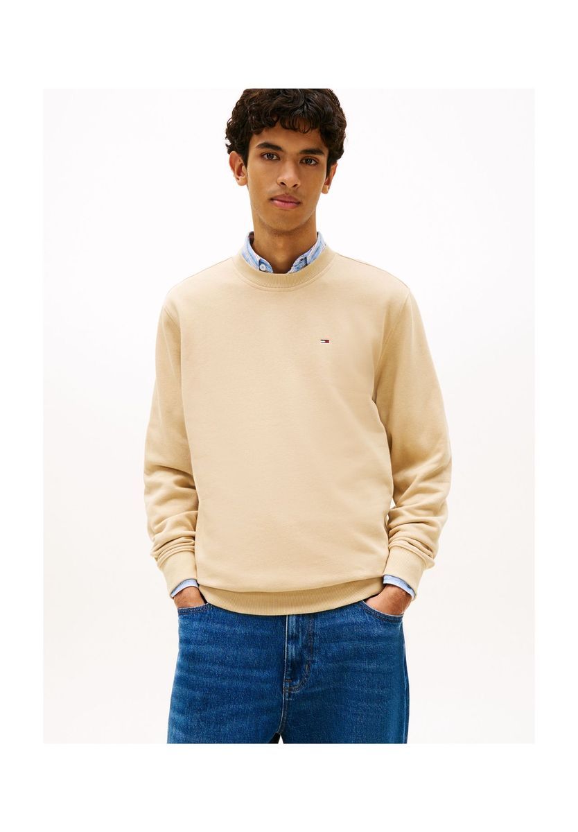 Lässiges Baumwoll-Sweatshirt mit Rundhalsausschnitt