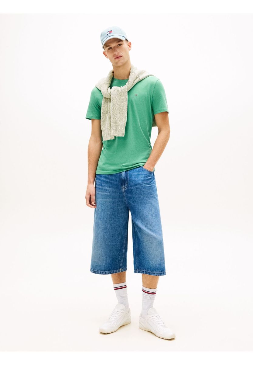 Basic Slim Fit Rundhals T-Shirt