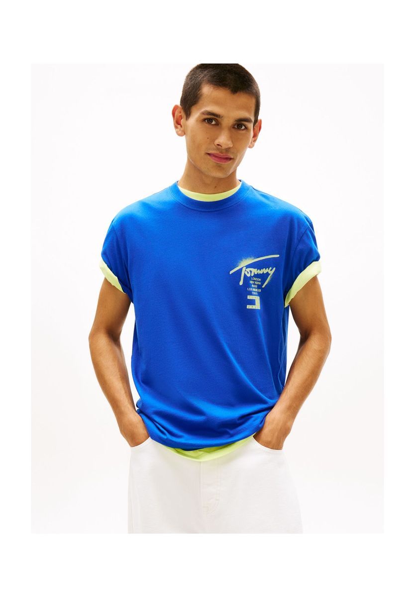 Tommy Jeans Baumwoll T-Shirt mit Grafik