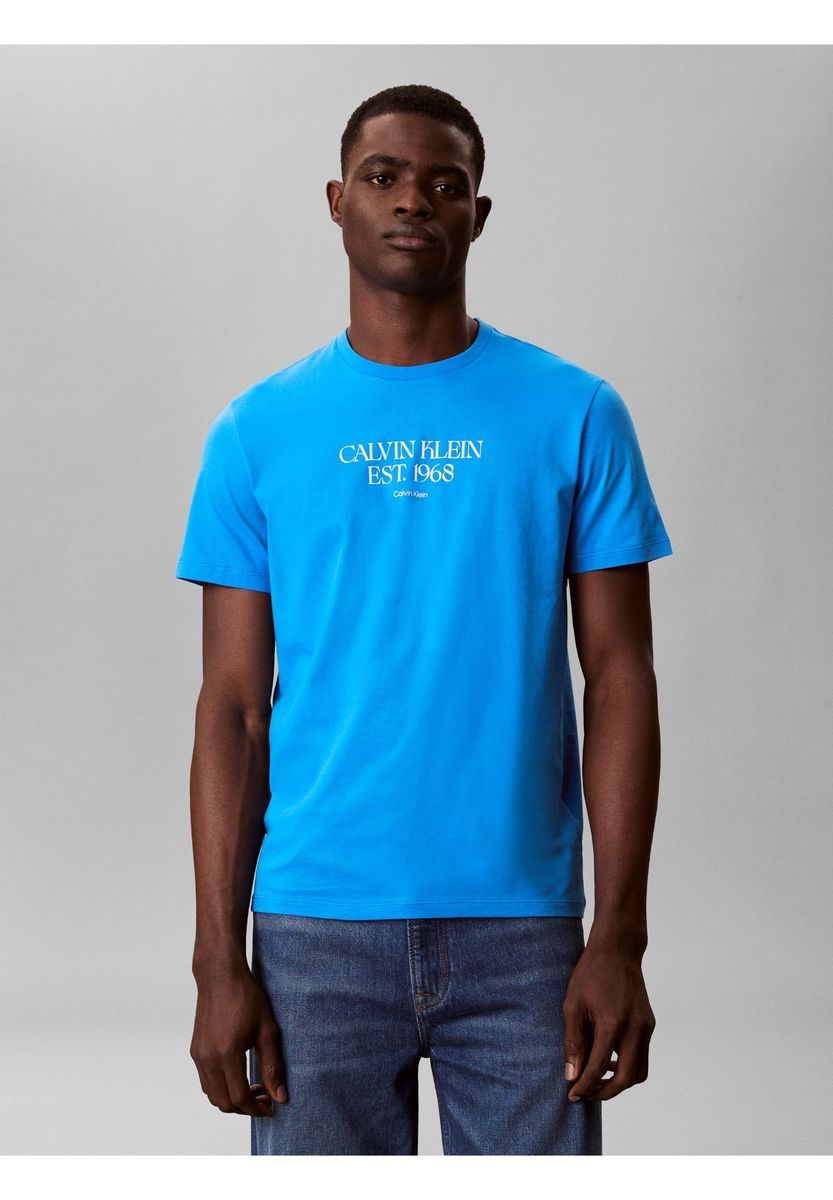 Klassisches T-Shirt mit Grafikdruck und kurzen Ärmeln