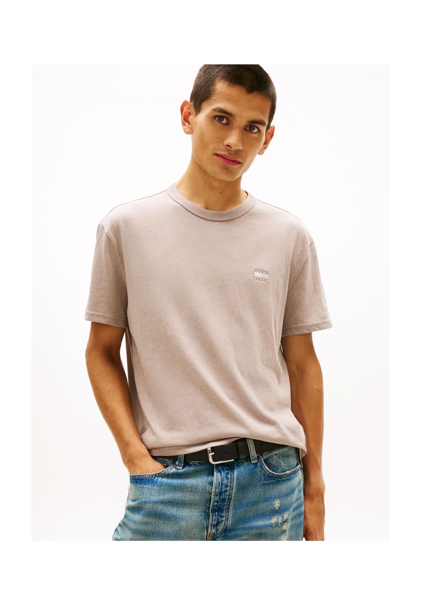 Klassisches Baumwoll-T-Shirt mit Rundhalsausschnitt