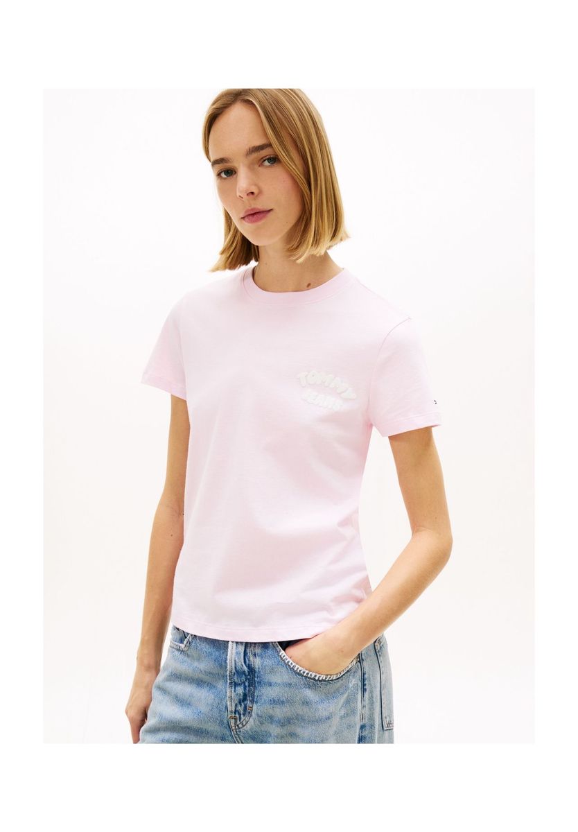 Baumwoll-T-Shirt mit Grafiklogo