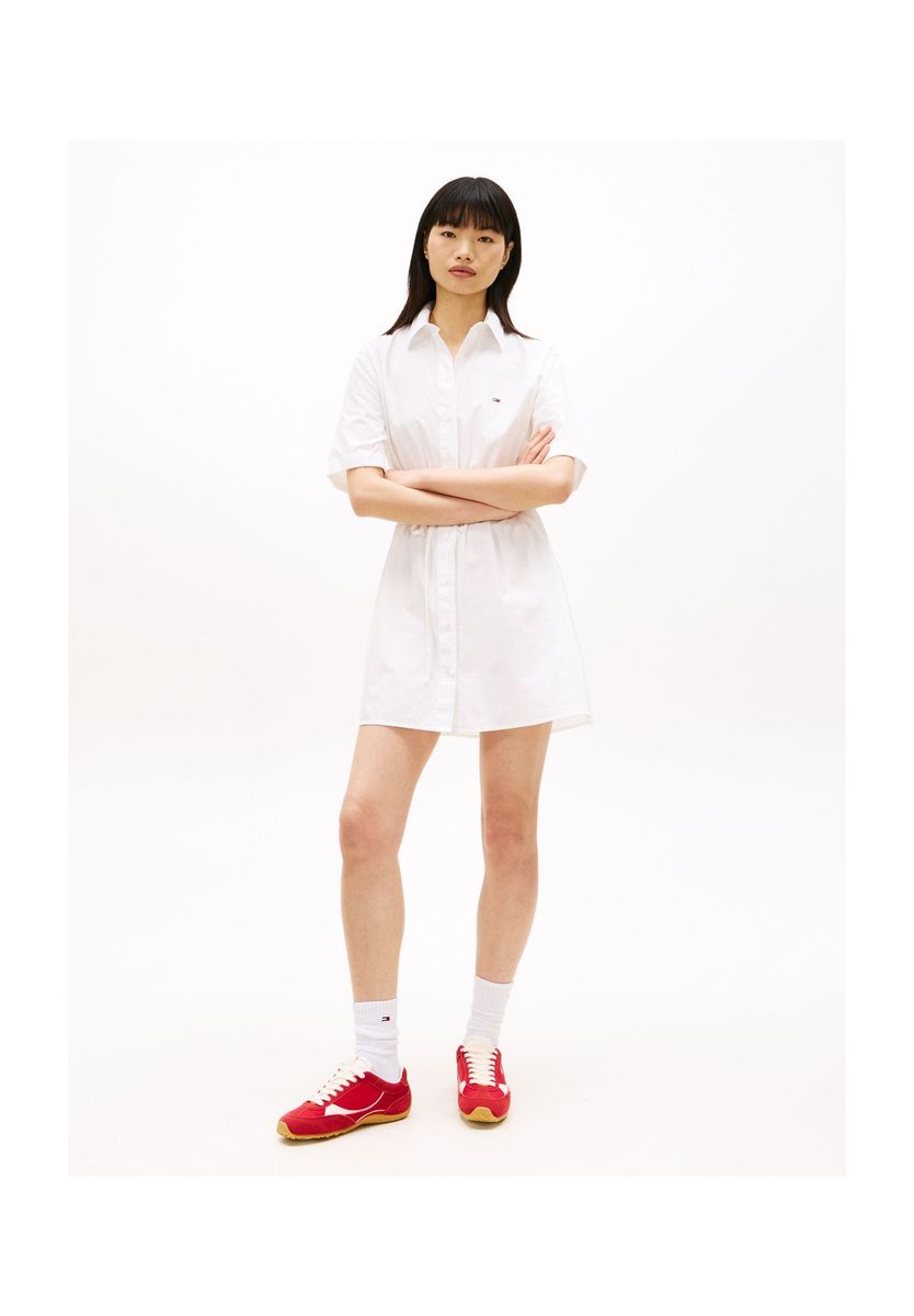 Lässiges Hemdblusenkleid mit Gürtel