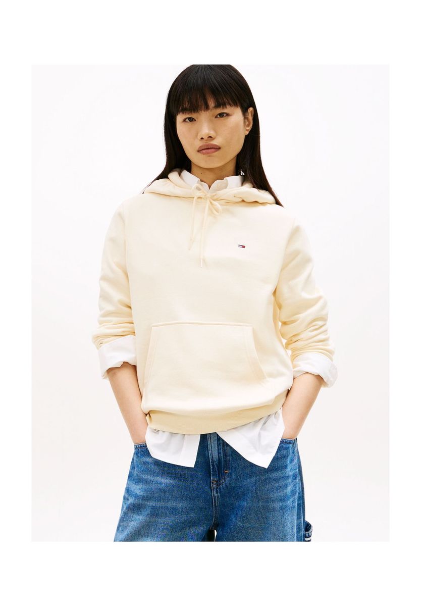 8397 Hoodie, Kängurutasche, für Damen, beige, XS