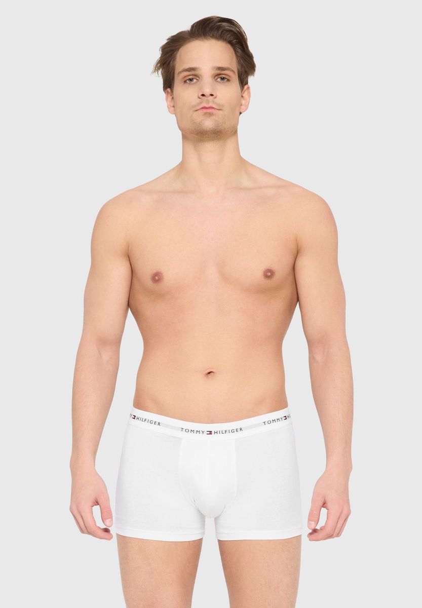 Klassische weiße Herren Trunks Unterwäsche 3er-Pack