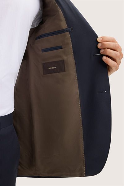 Windsor Sera Marineblau Woll-Anzug Baukasten Sakko Slim Fit