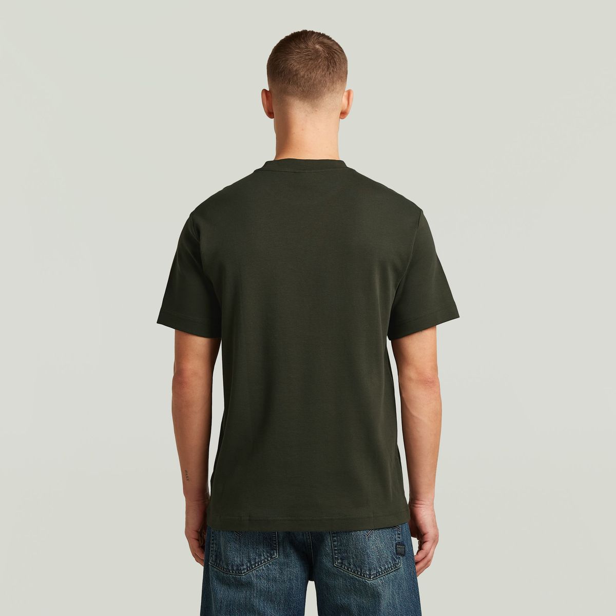 Klassisches Baumwoll-T-Shirt mit Rundhalsausschnitt