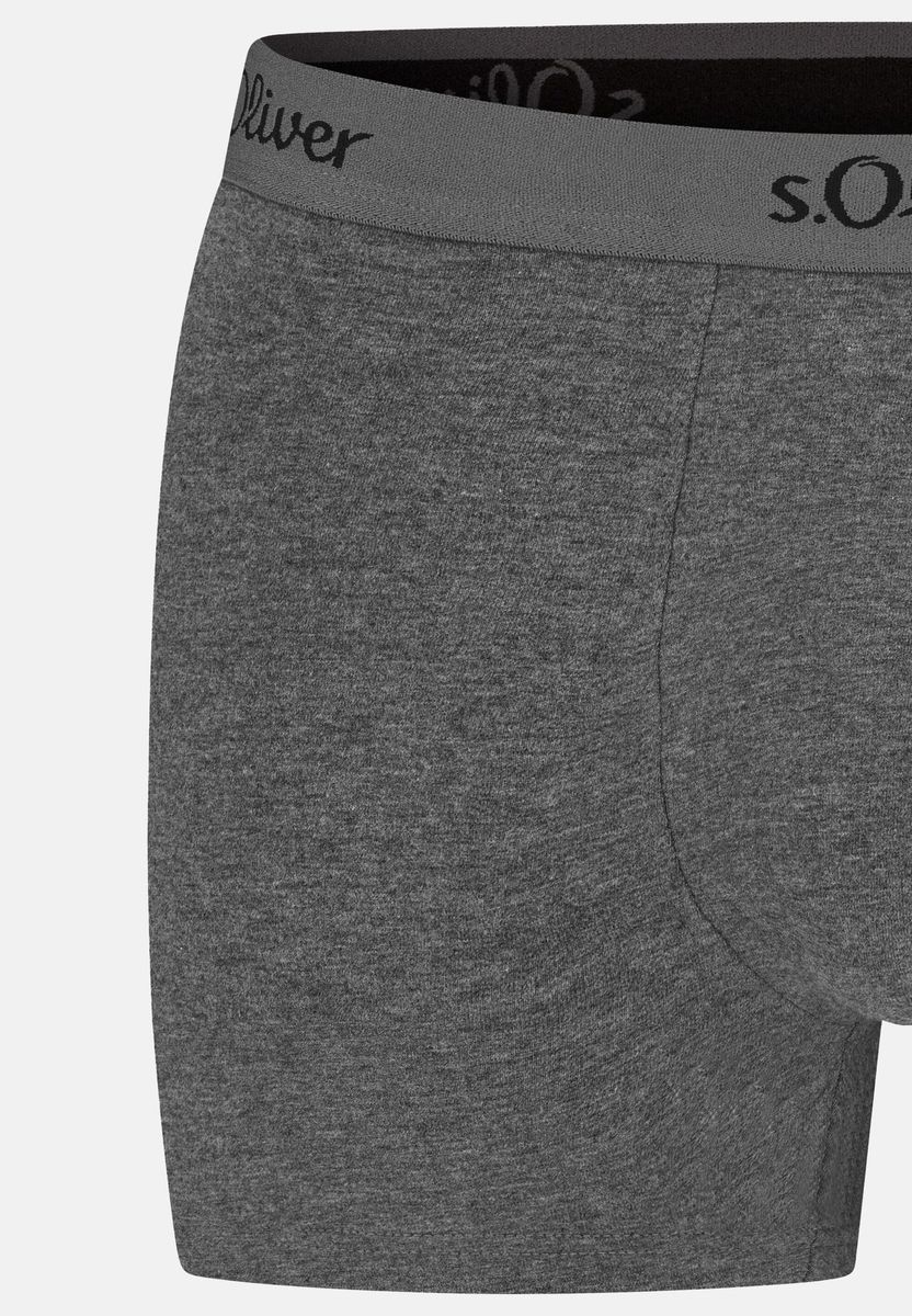 Herren-Boxershorts einfarbig 3er-Pack